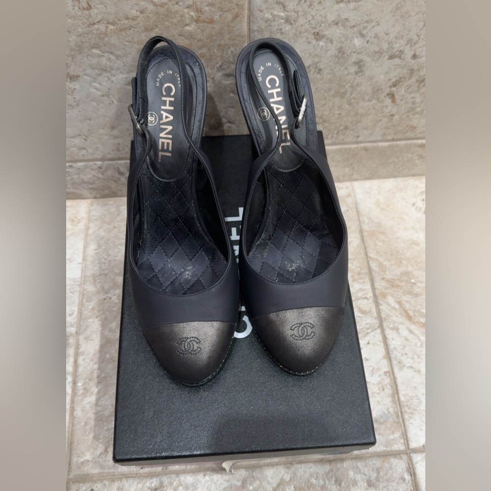 CHANEL Navy Women's Heels